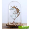 モダンなガラスドームのセンターピーステラリウム花瓶